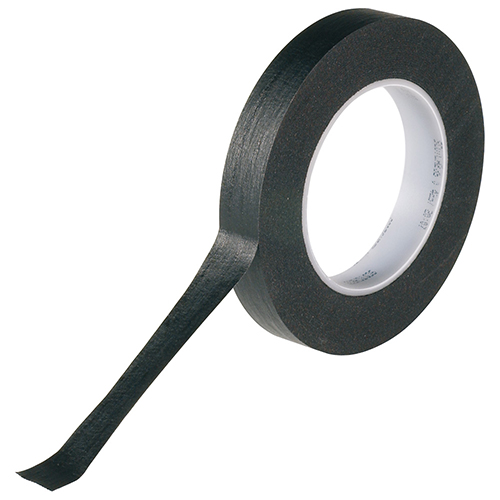 3/4" x 60 Yards Black Crepe Masking Tape