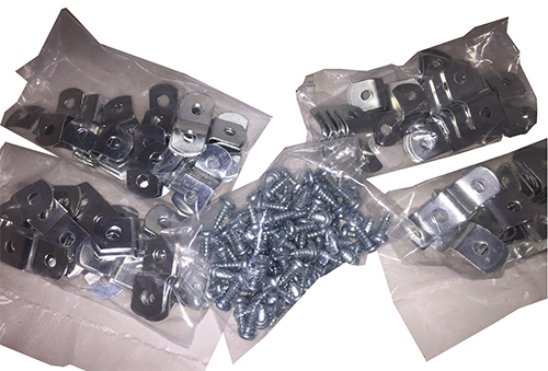 Small Offset Clip Variety Set with Screws <br> 100 per Box