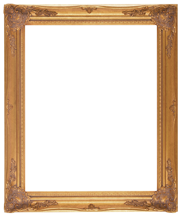 FR43-Antique Gold with Compo<br>24"X36"<br>2-1/2" Width, 3/8" Rabbet